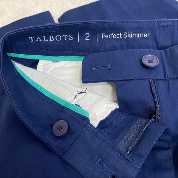NWOT Talbots Blue Capris Size 2 - Picture 5 of 6